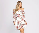 Robe fleurie à épaules dénudées Fresh Start
